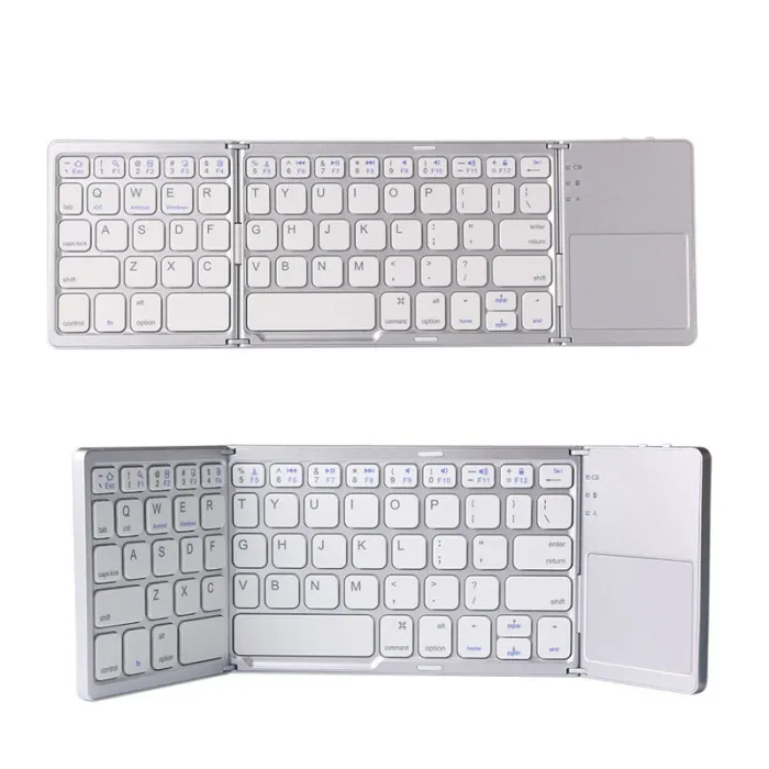 Clavier Bluetooth pliable - avec pavé tactile - ultra fin