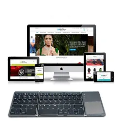 Faltbare Bluetooth-Tastatur - mit Touchpad - ultradünn