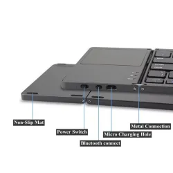 Foldable Bluetooth keyboard - with touchpad - ultra thinKeyboards