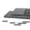 Teclado Bluetooth dobrável - com touchpad - ultrafino