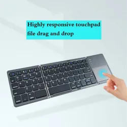 Faltbare Bluetooth-Tastatur - mit Touchpad - ultradünn