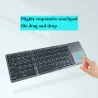 Faltbare Bluetooth-Tastatur - mit Touchpad - ultradünn