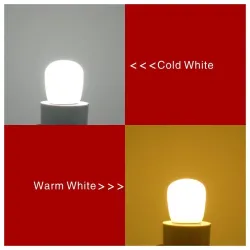 3W - E14 - AC 220V - LED - køleskabspære - 2 stk.