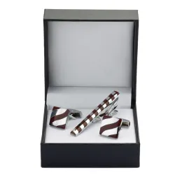 Fermacravatta alla moda / gemelli - set