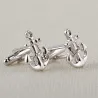 Boat anchor - silver cufflinksCufflinks