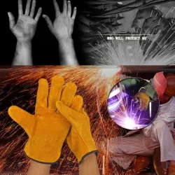 Gants de sécurité / travail - ignifuges - cuir de vache - pour le soudage / brasage