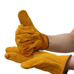 Gants de sécurité / travail - ignifuges - cuir de vache - pour le soudage / brasage