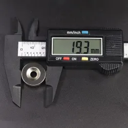 N35 - aimant néodyme - disque puissant - 20 mm * 3 mm - avec trou de 5 mm