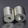 N35 - aimant néodyme - disque puissant - 20 mm * 3 mm - avec trou de 5 mm