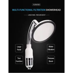 Round shower head - with filter - detachable - water savingShower Heads