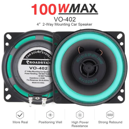 Universal-Auto-Koaxiallautsprecher - Hifi - Full Range - 2-Wege-Montage - 100W