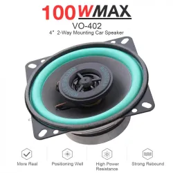 Universal bilkoaxialhögtalare - Hifi - fullt sortiment - 2-vägs montering - 100W