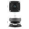 Haut-parleur audio universel - gamme complète - 53mm - 4 Ohm - 15W - 2 pièces