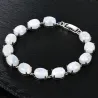 Elegant armbånd - naturlig måneskinnstein - 925 sterling sølv