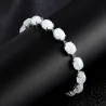 Bracelet élégant - pierre naturelle au clair de lune - argent sterling 925