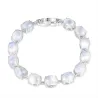 Elegant armbånd - naturlig måneskinnstein - 925 sterling sølv