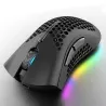 BM600 - trådløs RGB gaming mus - honeycomb design - genopladelig - USB - 2.4G