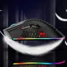 BM600 – kabellose RGB-Gaming-Maus – Wabendesign – wiederaufladbar – USB – 2,4 G