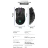 BM600 - trådløs RGB gaming mus - honeycomb design - genopladelig - USB - 2.4G