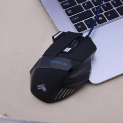MouseRatón óptico para juegos con cable - LED - 5500DPI