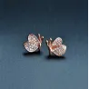 Øredobber med diamantsommerfugler - 925 sterling sølv