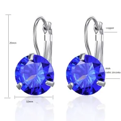 Elegante øreringe - med cubic zirconia