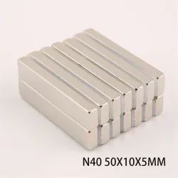 N40 - Neodym-Magnet - starker rechteckiger Block - 50 mm * 10 mm * 5 mm