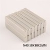 N40 - neodymium magneet - sterk rechthoekig blok - 50mm * 10mm * 5mmN40