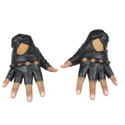 Fingerløse læderhandsker - punk-stil - unisex