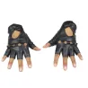 Fingerløse skinnhansker - punkstil - unisex