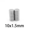 N35N35 - imán de neodimio - disco fuerte - 10 mm * 1,5 mm