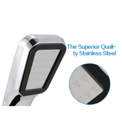 Square shower head - 300 holes - high pressure - chromeShower Heads