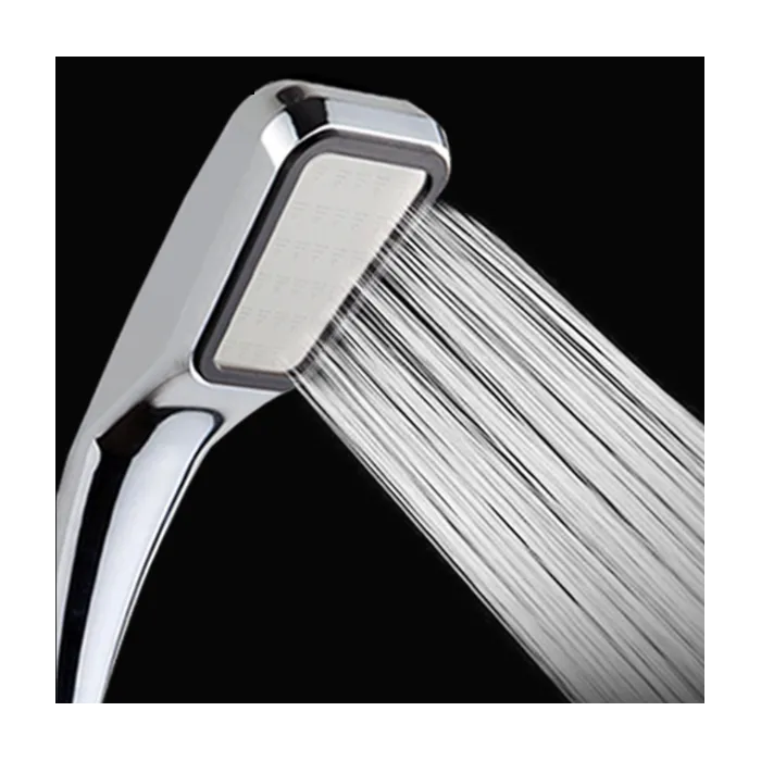 Pommeau de douche carré - 300 trous - haute pression - chrome