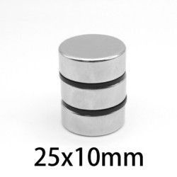 N35 - magnete al neodimio - disco forte - 25mm * 10mm