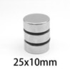N35 - ímã de neodímio - disco forte - 25mm * 10mm