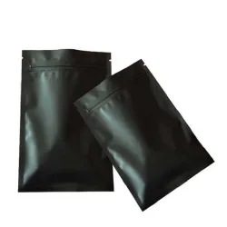 Bolsas de almacenamientoNegro mate - bolsas de papel de aluminio - resellables - ziplock - 100 piezas