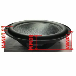 Enceinte passive basse 10" - avec cadre 257mm - radiateur auxiliaire