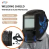 Masque de soudage - auto-obscurcissant - alimenté par batterie solaire - MIG TIG - DIN 4 - DIN 16 - aigle rouge