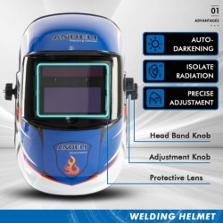 Welding mask - automatic darkening helmet - TIG - MIG - ARC - grindingHelmets