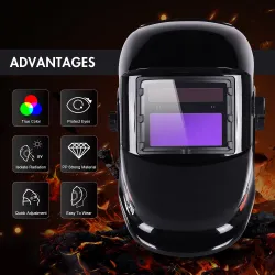 Sveisemaske - automatisk mørkleggingshjelm - TIG - MIG - ARC - sliping