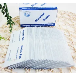 Tampons imbibés d'alcool - lingettes antiseptiques - antibactérien - 100 pièces