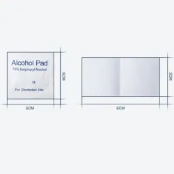 Tampons imbibés d'alcool - lingettes antiseptiques - antibactérien - 100 pièces