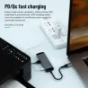 5 in 1 HUB - Type-C - USB 2.0 / 3.0 - 3.5mm jack - splitter - adapterHubs