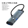 HUB 5 w 1 - typ-C - USB 2.0 / 3.0 - Jack 3,5mm - rozgałęźnik - adapterHuby