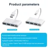 HUB mit 4 Anschlüssen - Typ-C / USB - Splitter - OTG-Adapter - USB 3.0