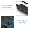 HUB 5 w 1 - USB 3.0 - typ C - TF - SD - adapter - rozgałęźnikHuby