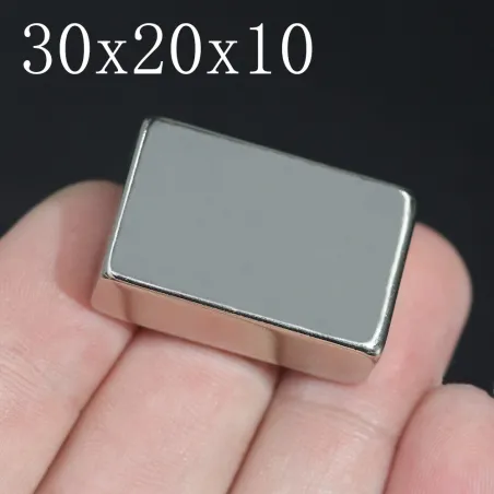 N35 - magnete al neodimio - blocco forte - 30 mm * 20 mm * 10 mm