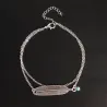 Vintage anklet - with leaf / turquoise beadAnklets