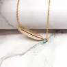 Vintage anklet - with leaf / turquoise beadAnklets