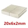 N35 - ímã de neodímio - bloco forte - 20mm * 6mm * 2mm